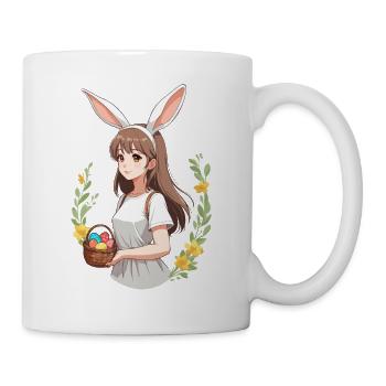Anime Ostern Kawaii Osterhase Manga Mädchen Otaku - Tasse - Weiß - Rechts