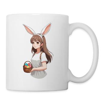 Anime Ostern Kawaii Osterhase Manga Mädchen Otaku - Tasse - Weiß - Rechts