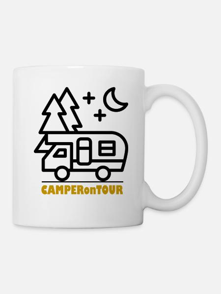 Camper onTour - Tasse - Weiß