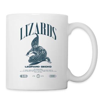 Leopard Gecko Modern Reptile Keeper Streetwear - Mug - white - Right