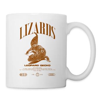 Leopard Gecko Modern Reptile Keeper Streetwear - Mug - white - Right