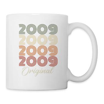 2009 Original Vintage Geburtstagsgeschenk 2009 - Tasse - Weiß - Rechts