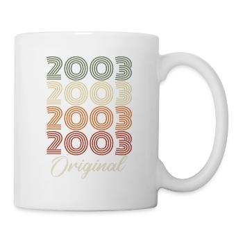 2003 Original Vintage Geburtstagsgeschenk 2003 - Tasse - Weiß - Rechts