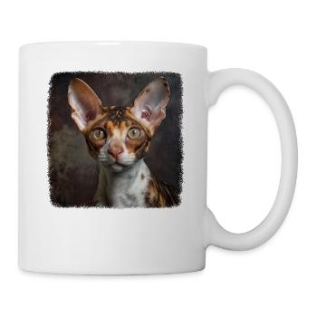 Cornish Rex Kätzchen Cornish Rex Katze - Tasse - Weiß - Rechts