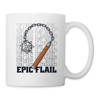 Epic Flail LARPing Weapons Armor Character LARP - Mug - white - Right