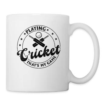 Jouer au cricket, c’est mon jeu - Cricketer Cricket - Mug blanc - blanc - Droite