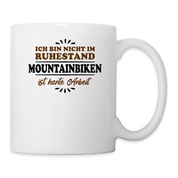 Retirement Pensioner Pensioner Mountain biker - Mug - white - Right