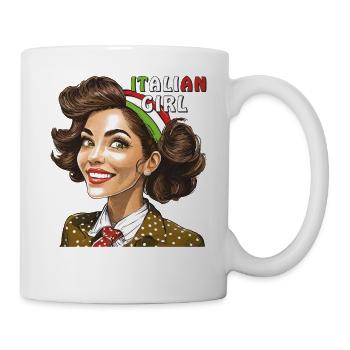 FEMME ITALIE FILLE ITALIENNE - Mug blanc - blanc - Droite