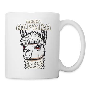 TOUS LES ALPAGAS - Mug blanc - blanc - Droite