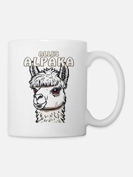 ALLES ALPAKA - Tasse - Weiß