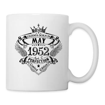 Geburtstag Mai 1952 Mai Geburtstag 1952 - Tasse - Weiß - Rechts