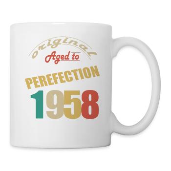 Ich bin 66 Jahre alt | Ich bin 1958 geboren - geboren - Tasse - Weiß - Rechts