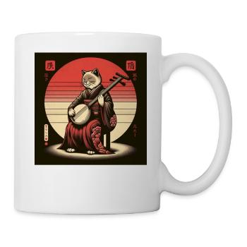 Sunset Musician Papyrus Scroll Japanese - Mug - white - Right