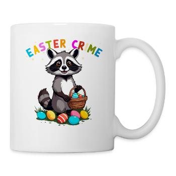 Crime de Pâques raton laveur lapin de Pâques Design - Mug blanc - blanc - Droite