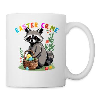 Funny Raccoon Costume Cute Easter Eggs - Mug - white - Right