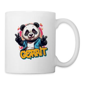 GERRIT - Beau prénom de garçon avec un panda cool - Mug blanc - blanc - Droite