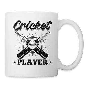 Jeu de cricket Cricketing - Joueur de cricket - Mug blanc - blanc - Droite
