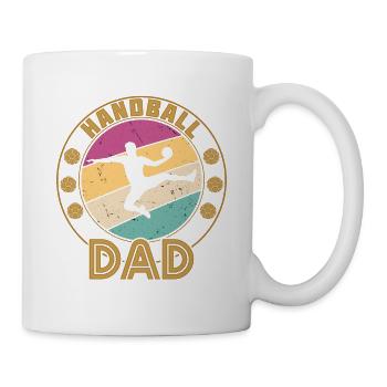 Papa handball - Mug blanc - blanc - Droite