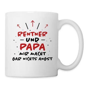 Rentner Spruch Rente Ruhestand Rentner Geschenk - Tasse - Weiß - Rechts
