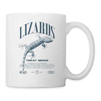 Tokajer Gecko Streetwear Eidechse Hüter - Tasse - Weiß - Rechts