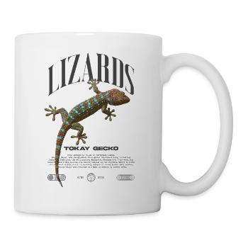 Tokajer Gecko Streetwear Eidechse Hüter - Tasse - Weiß - Rechts