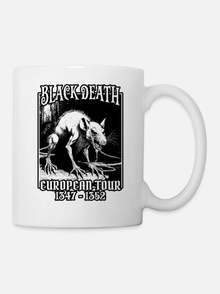 Schwarzer Tod - Tasse - Weiß
