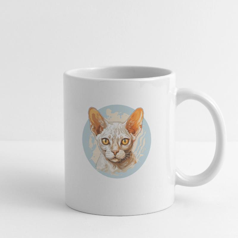 Devon Rex Kätzchen Devon Rex Katze Tasse