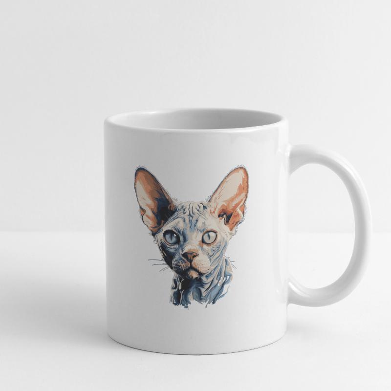 Devon Rex Kätzchen Devon Rex Katze Tasse