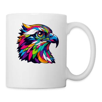 Pop Art coloré Balbuzard pêcheur Sea Hawk Balbuzards - Mug blanc - blanc - Droite