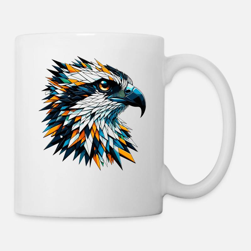 Polygon Art Osprey Sea Hawk Ospreys - Mug - white
