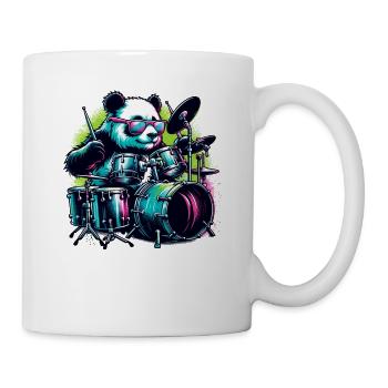 Panda Ours Jouant Tambours Tambour Tambour Tambour - Mug blanc - blanc - Droite
