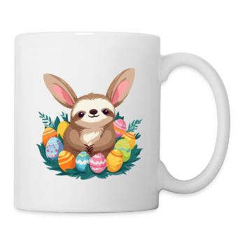 Funny Sloth Easter Bunny Iconic Easter - Mug - white - Right