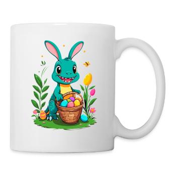 Iconic Easter Dinosaur Dinosaur Easter Bunny - Mug - white - Right