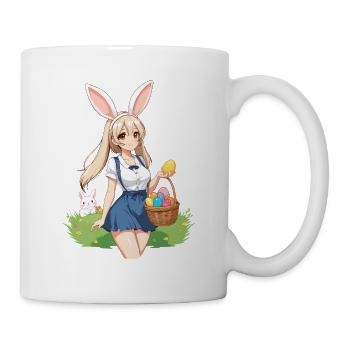 Anime Ostern Kawaii Osterhase Manga Mädchen Otaku - Tasse - Weiß - Rechts