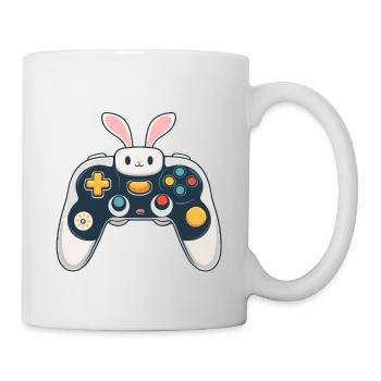 Lapin de Pâques Gamer Iconic Gaming Streetwear - Mug blanc - blanc - Droite
