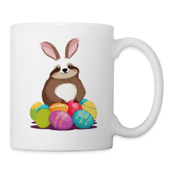 Funny Sloth Easter Bunny Iconic Easter - Mug - white - Right