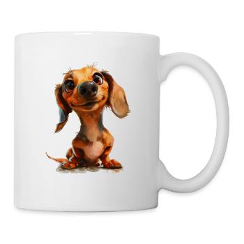 T-shirt drôle de teckel pour les propriétaires de - Mug blanc - blanc - Droite