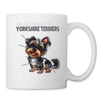 Yorkshire Terrier chien propriétaire T Terrier anatomie - Mug blanc - blanc - Droite
