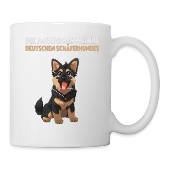 Funny German Shepherd Dog Walk T for dog owners - Mug - white - Right