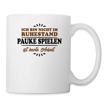 Retirement Pensioner Pensioner Timpani Player - Mug - white - Right