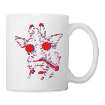 Herr Giraffe - Tasse - Weiß - Rechts