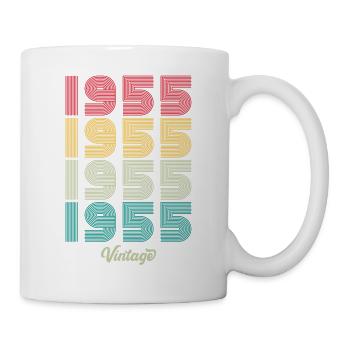 69 Jahre alter Jahrgang 1955 Limitierte Auflage 69. - Tasse - Weiß - Rechts