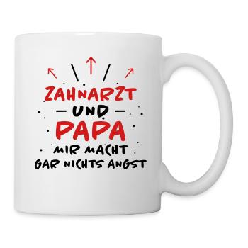 Zahnarzt Spruch Beruf Lustiges Zahnarzt Geschenk - Tasse - Weiß - Rechts