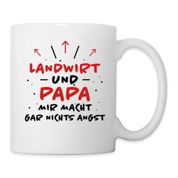 Landwirt Spruch Traktor Lustiges Landwirt Geschenk - Tasse - Weiß - Rechts