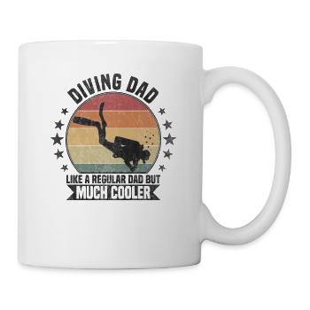 Diving Dad Taucher - Tasse - Weiß - Rechts