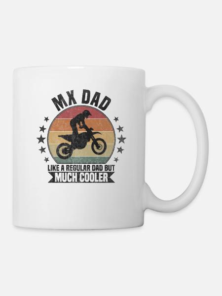 MX Dad Motocross - Tasse - Weiß