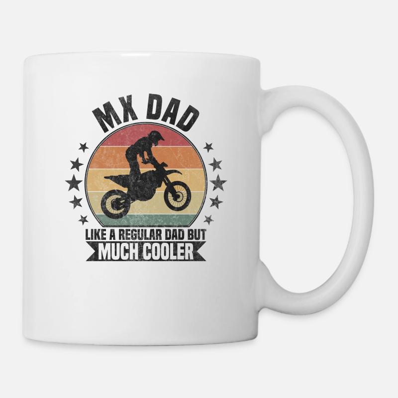MX Dad Motocross - Tasse - Weiß
