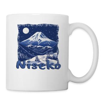 Niseko Winter Skiing Snowboard Grunge - Mug - white - Right
