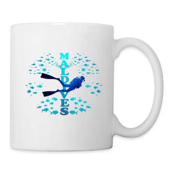 Malediven Blau Maldives Blue - Mug - white - Right