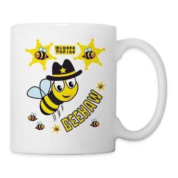 BEE SHERIFF BEEHAW ENFANTS DE L’OUEST - Mug blanc - blanc - Droite